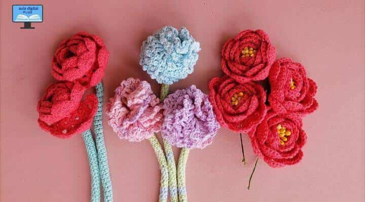 Como Tejer Flores en Crochet