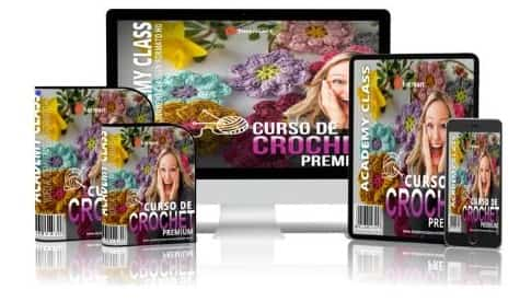 Mockup Curso de Crochet Premium