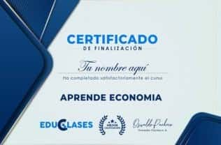 Certificado del Curso Aprende Economía